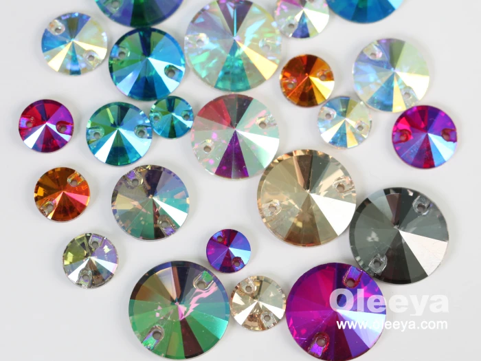 Factory 5A Quality High Shinny Crystal AB Teardrop Glass Sew on Strass for Women Design