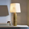 new slim Cylindrical design contemporary brass table lamp and copper table light with tree pattern dewaxed