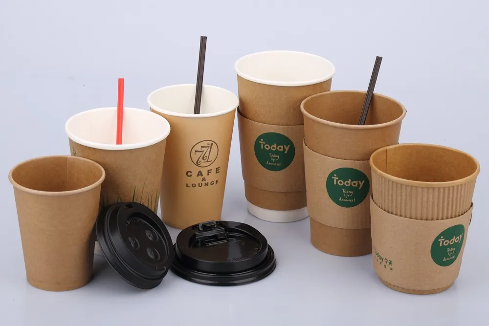 Download Thebest 6oz,12oz,16oz,20oz Disposable Hot Drink Coffee Paper Cup With Lid And Sleeve - Buy Paper ...