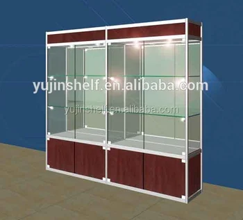 Lockable Glass Showcase Glass Display Cabinet Crystal Buy