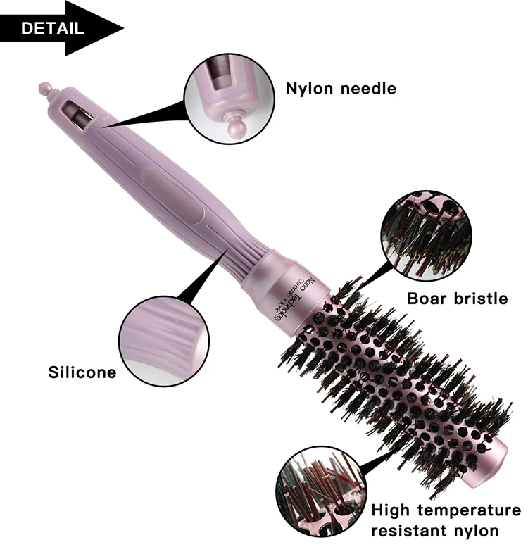 Antistatic Nano Technology Ceramic Ionic Professional Round