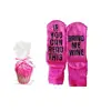 Wine Socks with Cupcake Packaging If You Can Read This Bring Me Wine