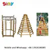 Playgrounds for small spaces wooden climber sensory game