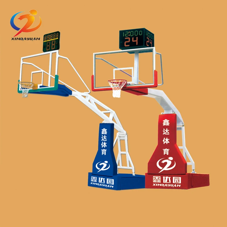 Factory Supplier Indoor Outdoor Luxury Adjustable Movable Foldable Electric Hydraulic Basketball