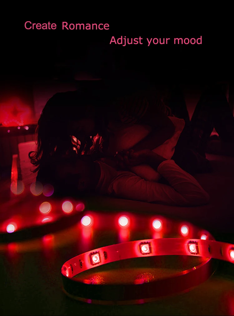 Outdoor Indoor decor wall wash remote control rgb ip68 led strip light