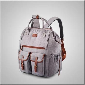 Wide Open Diaper Bag Backpack 15 Pockets Travel Waterproof Ny Tote Extra Capacity Baby Nursing For Diapers Bottles W Quilted