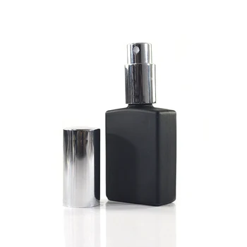 matte frosted black glass spray bottles 