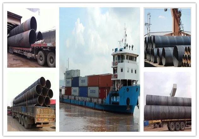 3 1/3 inch SSAW carbon steel spiral welded pipe