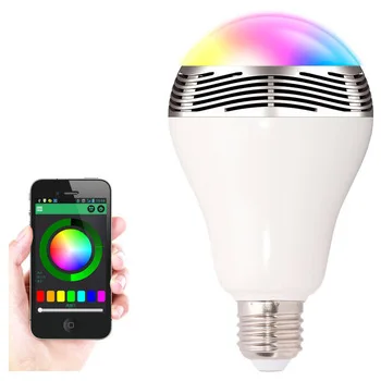 Smart LED Lighting With Bluetooth Series! 8W RGBW Dimmable Smart Bulbs With Bluetooth Speaker For Decoration