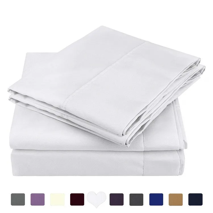 100 Polyester Microfiber Brushed Duvet Cover Bed Sheet Set Bed Cover