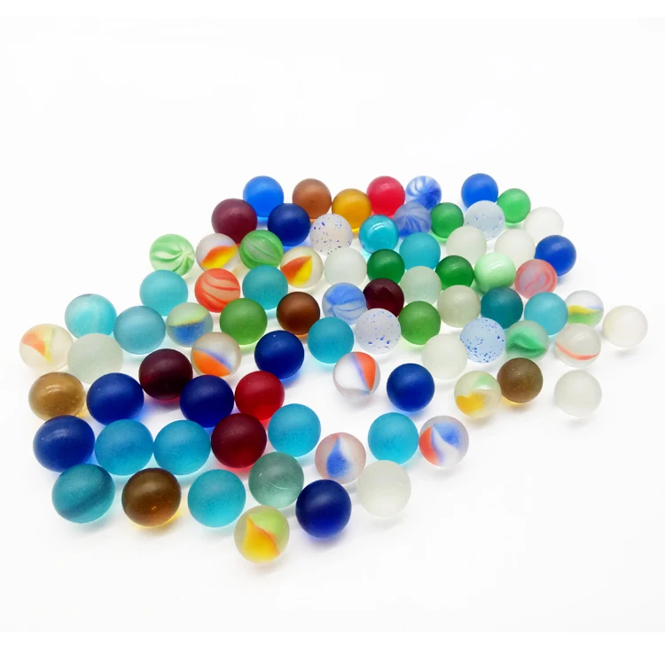 Wholesale 16 25mm Bulk Round Clear Colored Christmas Solid Frosted