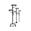 Double handle light weight aluminum alloy adjustable walking stick with light