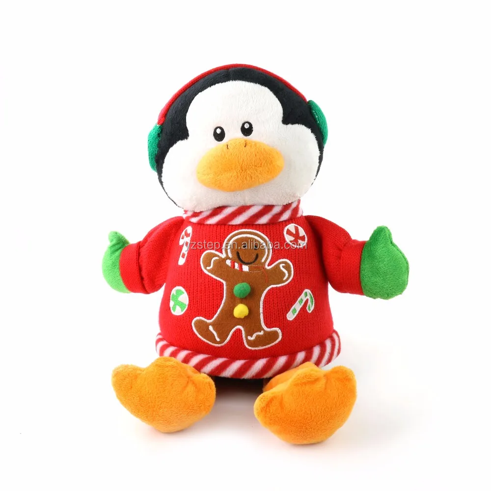 stuffed christmas penguin