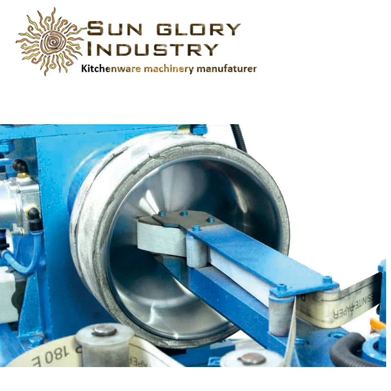 Aluminum Cookware Automatic Sanding Machine And Utensil Sanding Machine
