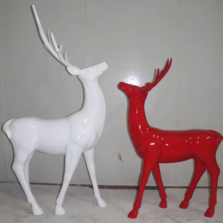 large outdoor resin reindeer