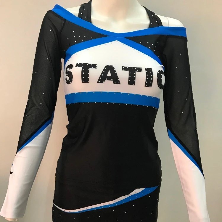 Custom Team Long Sleeve Uniforms+skirts Cheer Costumes Kids Cheeleading ...