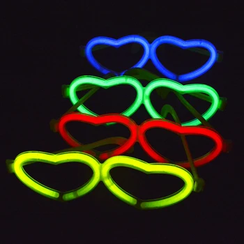 glow heart glasses