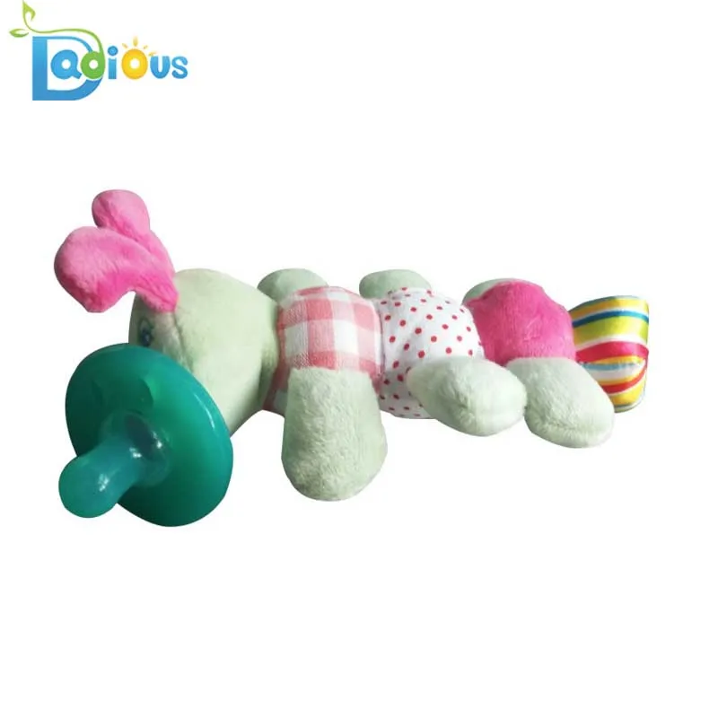 Baby-Schnuller-Halter,der entfernbare Plüsch-Tierpuppe-Spielzeug Schnuller NUE 