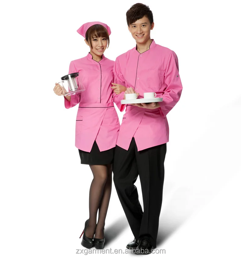 2017 Zx Fast Food Restaurant Polyester Cotton Work Uniforms For Waiters Waitress Buy Uniforms