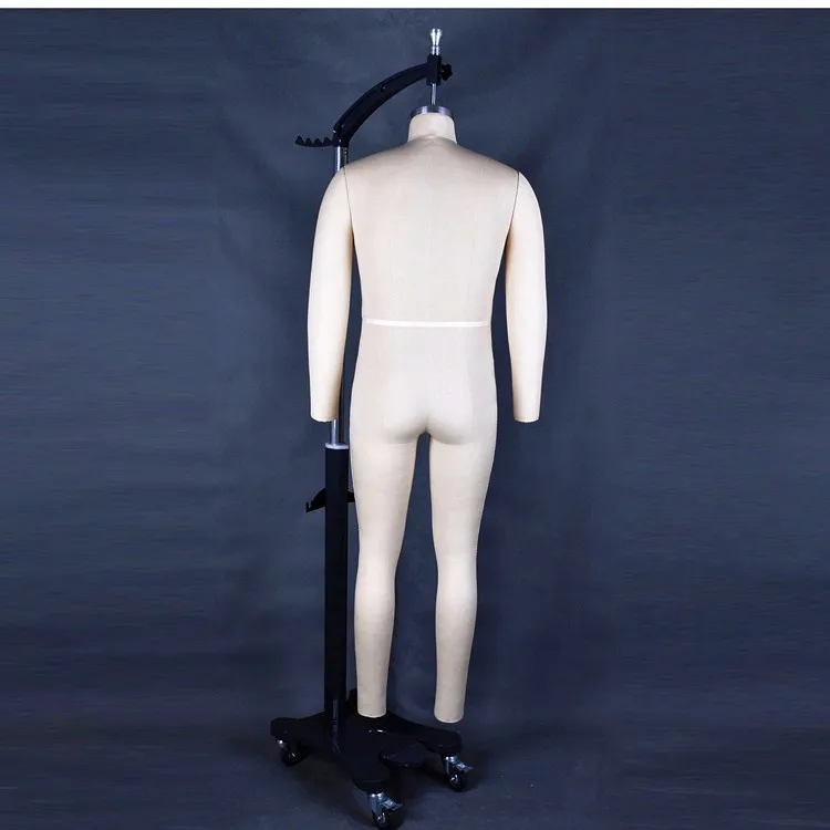 Male Tailors Dummy Tailor Display Bust Cream Fashion Students Mannequin 