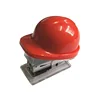 2013 Hot selling new design cute safety helmet shape mini plastic stapler for pharmacy promotion