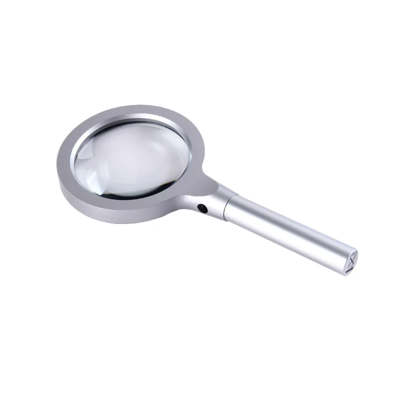 Lente de cristal de aumento 10/ x /óptico de mano lupa lupa Negro