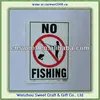 Metal Printed Safety Warning Sign Sticker with wall hanging hole Customized