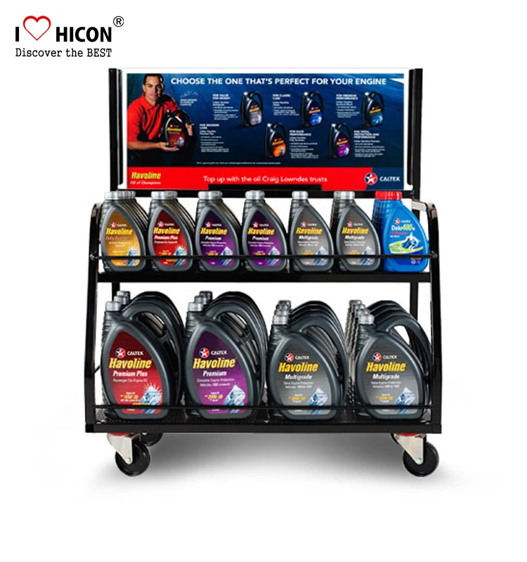 Attractive Movable Metal Freestanding Motor Products Retail Store