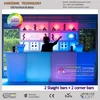 Led lighting modular jumbo bar table / bar counter set