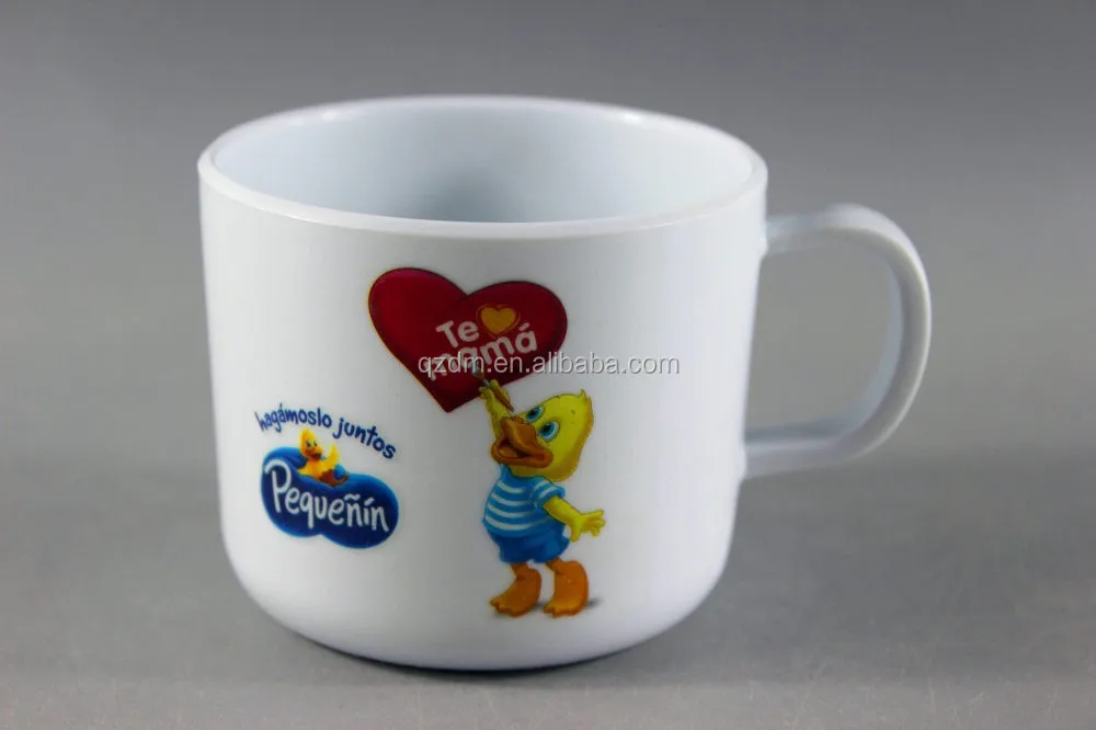 One Handle Melamine Kids Milk Cups And Mugs