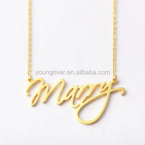 Minimalist Jewelry Gold Plated Name 
