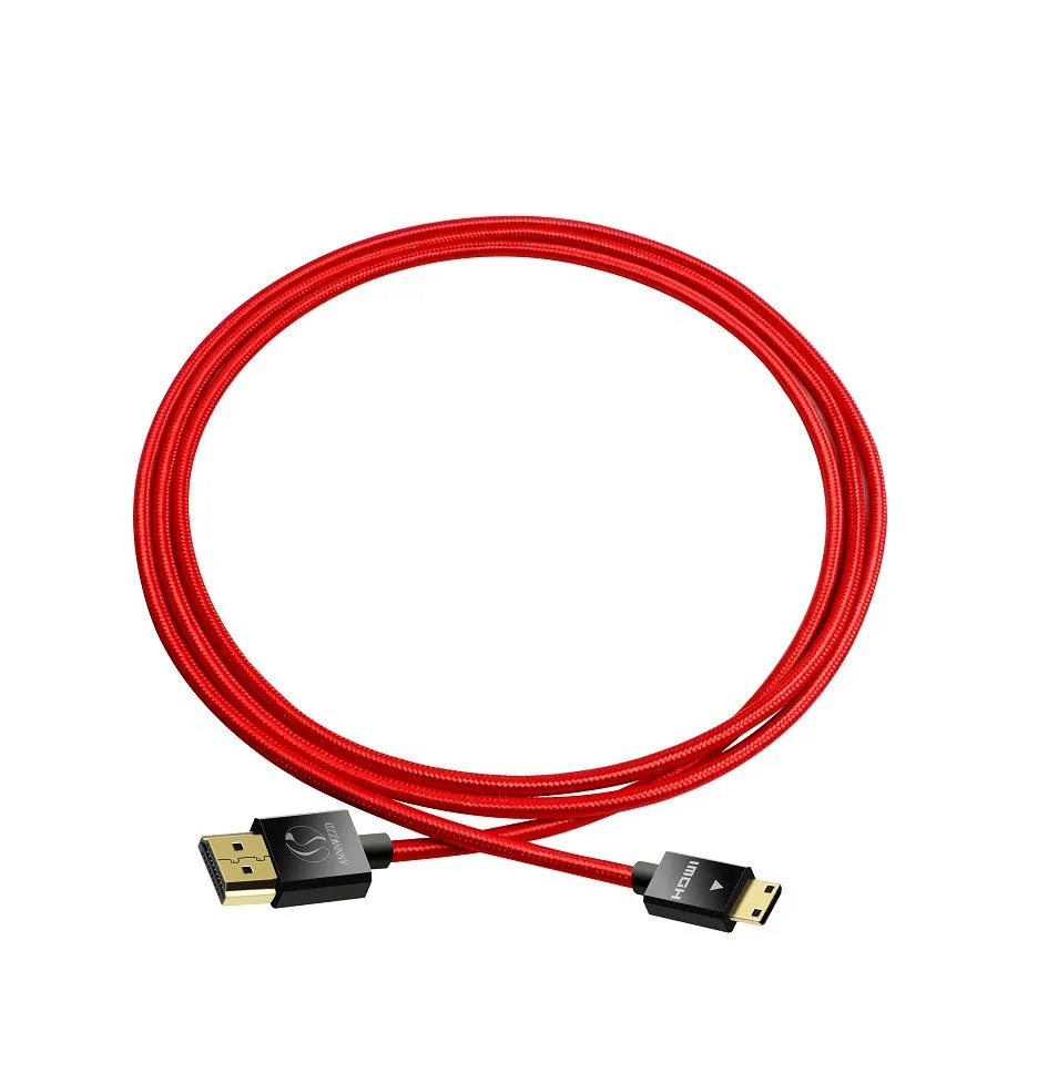 Mini HDMI to HDMI Cable compatible with HDMI (Ultra HD, 4K, 3D, Full HD, 1080p, HDR, ARC, Highspeed with Ethernet) - ANKUX.COM