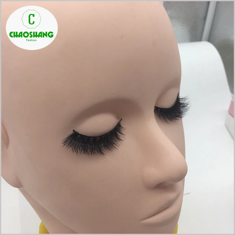 Free samples private label false eyelashes invisible band 3d mink eyelashes