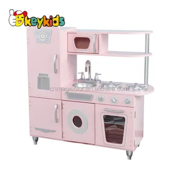 pink colour kitchen set toy