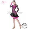 2016 Black And Pink Woman's World Dance Dress L-1140