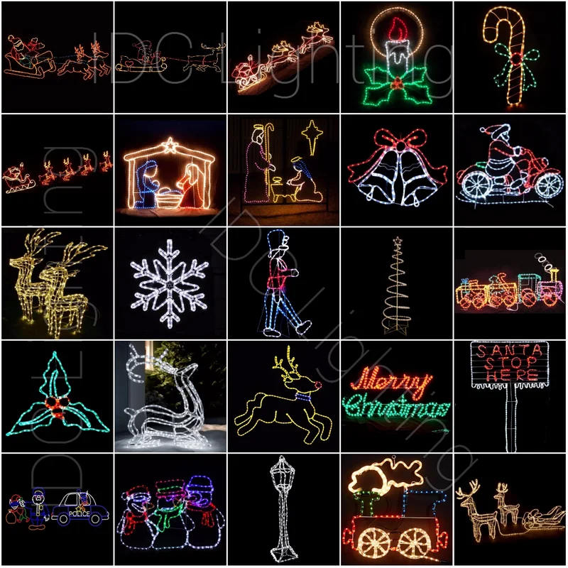 3d Christmas Led Lights Rope Lighted Outdoor 3d Train Buy 3d Train