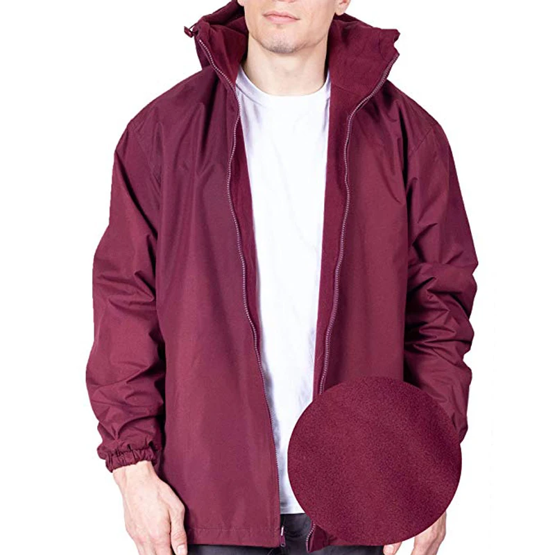Amazon Brand Custom Chinese Manufacturer Pinghu 2019 Mens Windbreaker Jacket Reversible Winter Rain Coat Hoodie for Men
