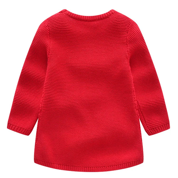 OEM ODM Factory Wholesale cotton knit dot knit navy pocket baby girl fairy dress girls dresses