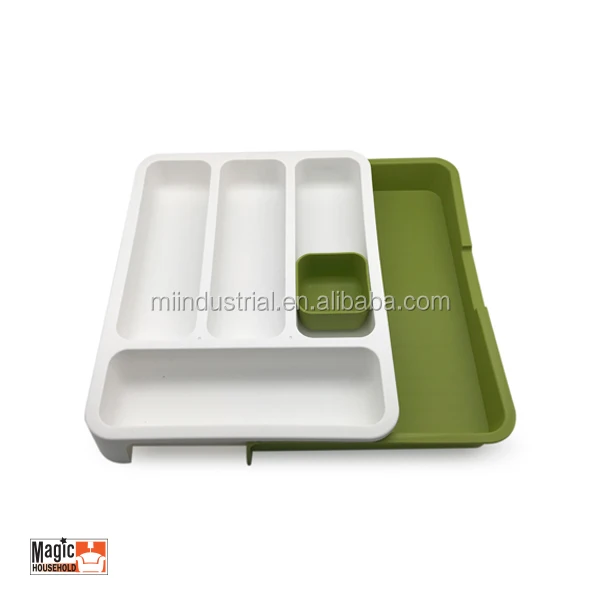 Adjustable Plastic Kitchen Drawer Organizer for utensils