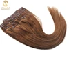 Quality 7pcs 8pcs 9pcs 10pcs set 200grams remy human hair clip in extensions