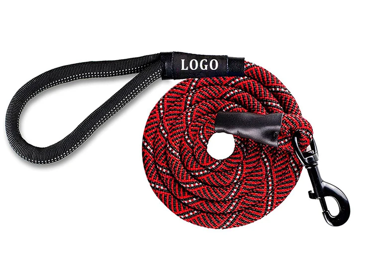 Custom Durable Climbing Nylon Rope Pet Dog Leash With Handle
