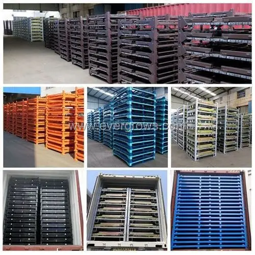 Foldable Tyre Rack , Warehouse Tire Rack , Storage Pallet Racking For Tyre