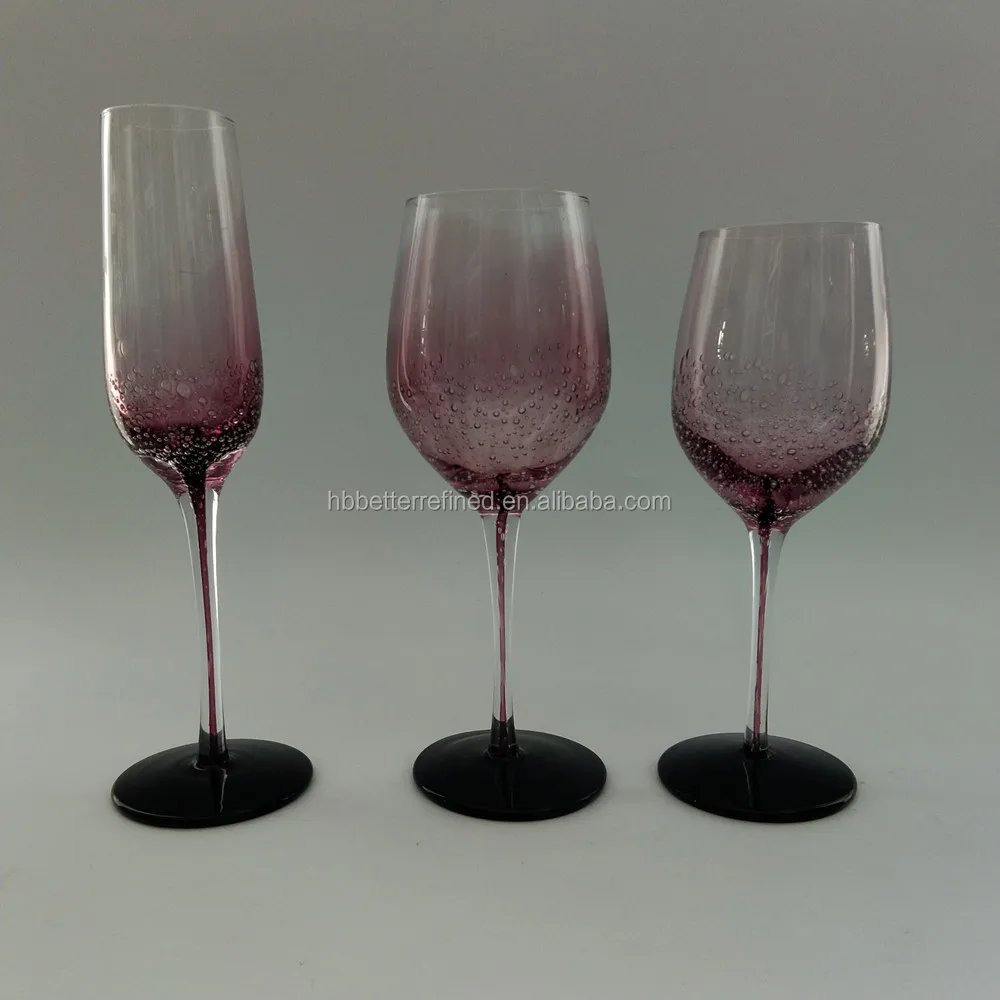 iridescent wine glasses
