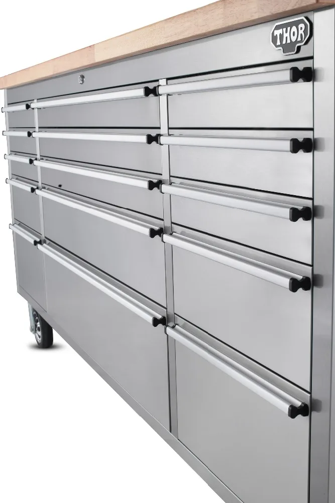 430 Stainless Steel 72 Inch Rubber Wood Workbench Of Csa Certified With Caster/15 Drawers Buy