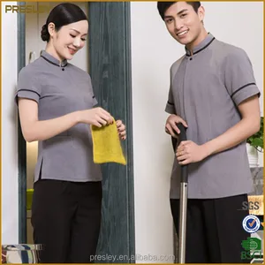 High quality linen short sleeve hotel housekeeping uniforms hotel cleaners work clothes custom form china High quality linen short sleeve hotel housekeeping uniforms hotel cleaners work clothes custom form china
