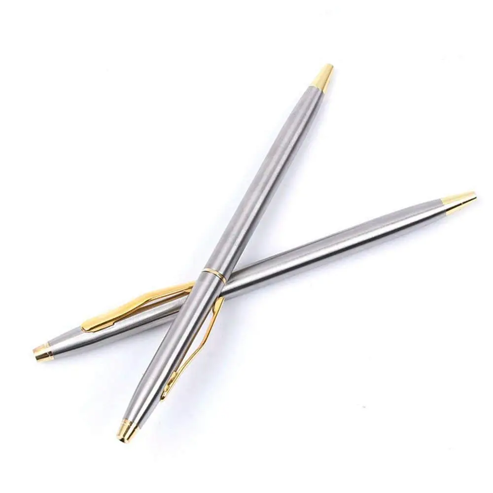 GMYANYZB Ballpoint pen Hot Sale Stainless Steel Rod Rotating Metal Ballpoint Pen Commercial Ballpoint Pen Gift Stationery