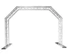 aluminum arch triangle sounds audio LED screen line array DJ display stand speakers TV studio Lighting Truss