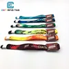 Thermal transferring printing One Time Use NTAG215 NFC Fabric Wristband for Concerts