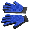 Wholesale pet hair removal combing gloves cat dog hair cleaning five finger brush