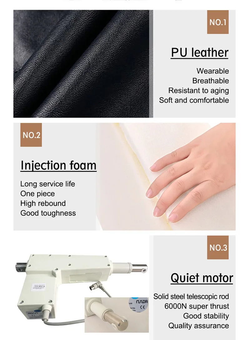 Brmb17k Guangzhou 2 Linak Motors 3 Section Beauty Salon Tattoo Facial